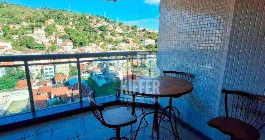 Apartamento com varanda 1 quarto, 1 vaga de garagem, 52m² por r$ 470.000,00 - icaraí - niterói/rj