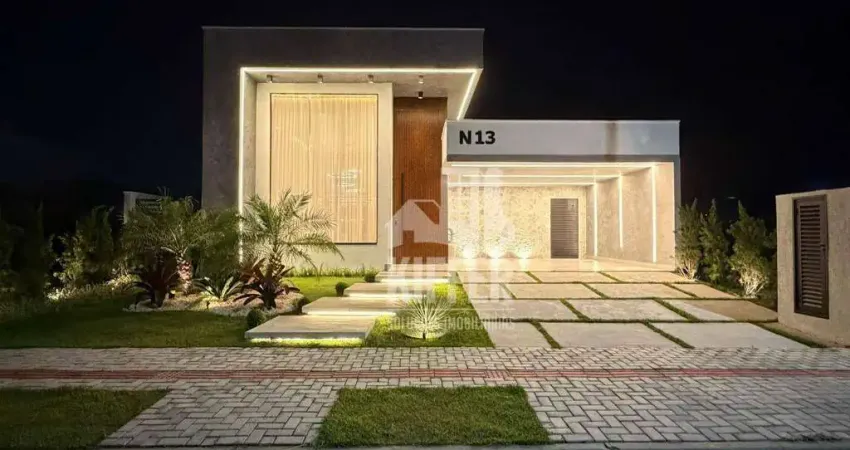 Casa de 3 quartos sendo 1 suíte alphaville 186 m² de área construída terreno de 375 m² venda porteira fechada