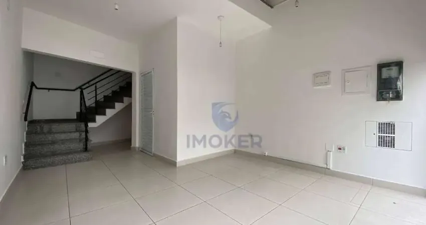 Salão comercial térreo com mezanino; centro, suzano/sp; 40 m² (30 m² térreo e 10 m² de mezanino); 1 banheiro.