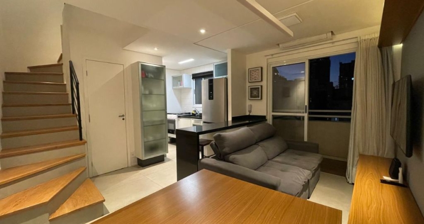 Duplex para locação | 1 quarto | 1 lavabo | varanda | 1 vaga  e varanda - Itaim Bibi - São Paulo - SP