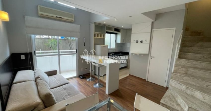 Duplex para aluguel | 1 suíte | varanda | lavabo | 1 vaga coberta c/ manbista em Itaim Bibi - São Paulo - SP