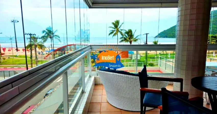Apartamento à Venda em Bertioga-SP: Frente ao mar - 3 Quartos, sendo 1 Suíte -2 Vagas cobertas - 95,58 m² de área util