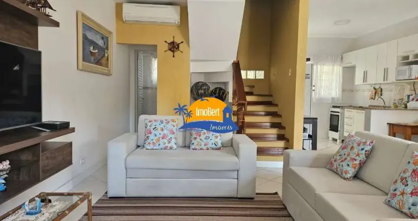 Casa de condomínio à venda em bertioga-sp: 3 quartos, 1 suíte, 2 salas, 3 banheiros, 2 vagas na garagem - centro, 92,37 m².