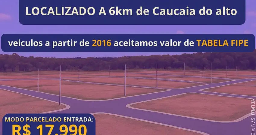 • more perto da natureza em cotia: terrenos 500m² bairro topázio a 55 mil