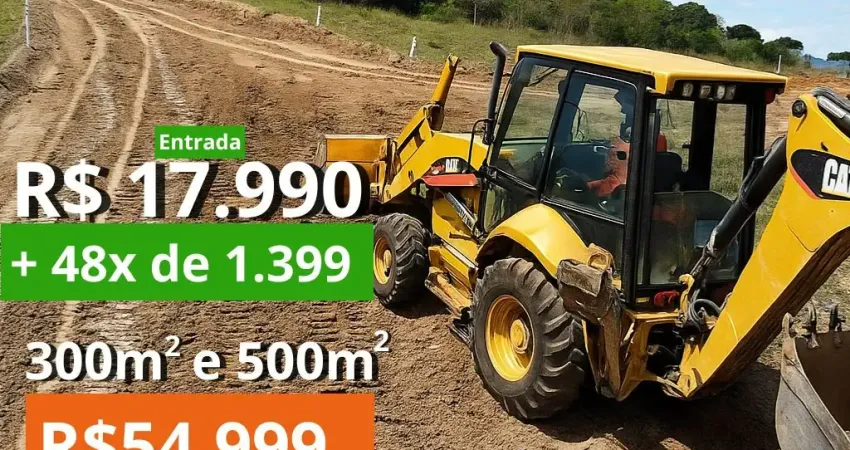 Temos lotes com melhores preços - apenas 500m do asfalto bem localizados