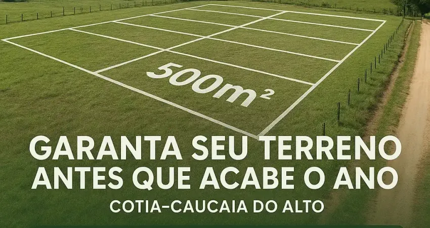 Terrenos em residencial fechado,500m² para sua casa de campo.
