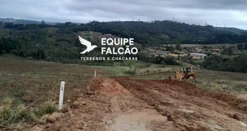 He novos terrenos para chácaras! 500m²planos e facilitados!