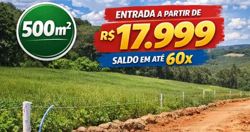 Lotes em Cotia: A partir de R$59.999, acesso fácil, sem restrições de crédito!
