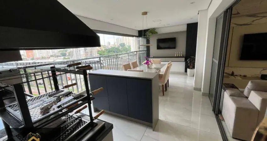 Apartamento com 3 dormitórios à venda, 121 m² por r$ 1.300.000,00 - vila prudente - são paulo/sp