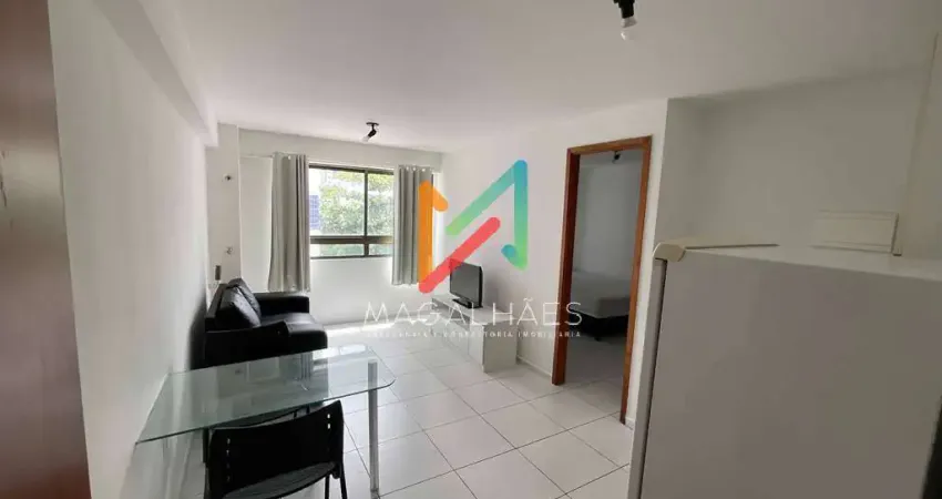 Flat 35 m²  mobiliado para locação – baía de mesquita residence