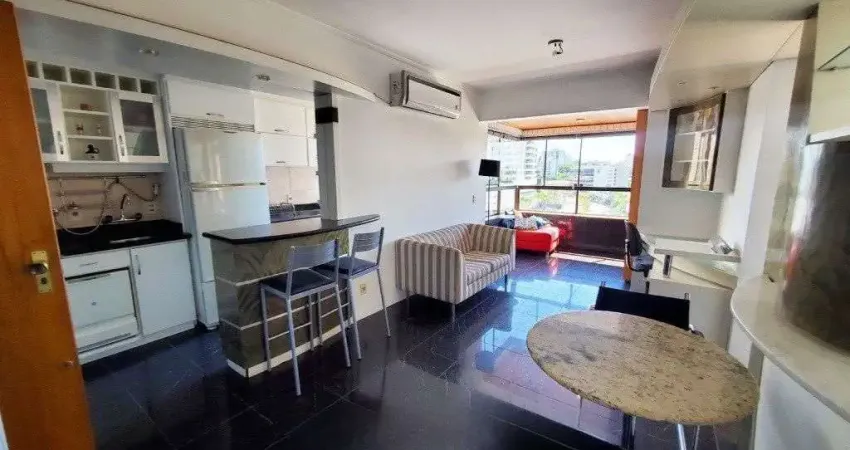 Apartamento com 1 dormitório semi mobiliado à venda, 49 m² por r$ 450.000 - boa vista - porto alegre/rs