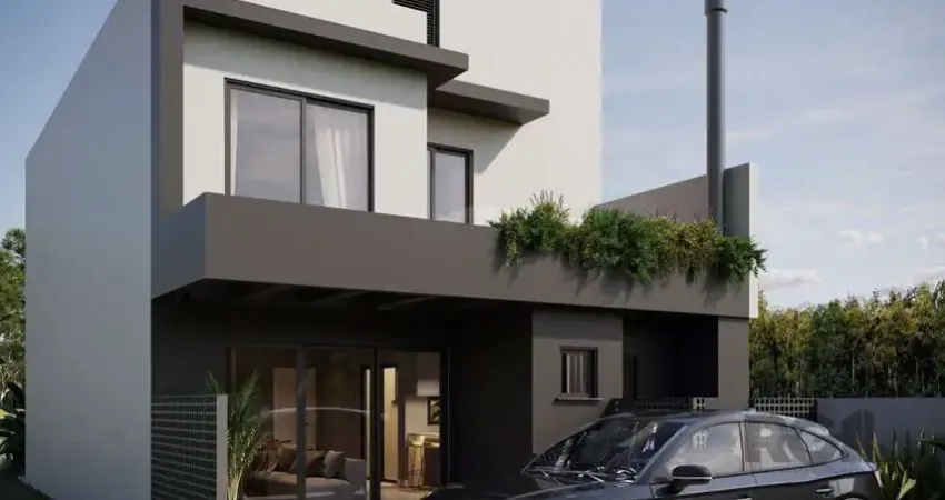 Casa em condomínio com 3 dormitórios, 3 suítes, lareira, churrasqueira, pátio, 2 vagas de garagem, no bairro Ipanema, Porto Alegre/RS