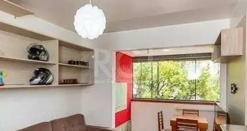 Apartamento para venda - 43m², semi mobiliado, 1 dormitório, churrasqueira e 1 vaga de garagem no bairro partenon