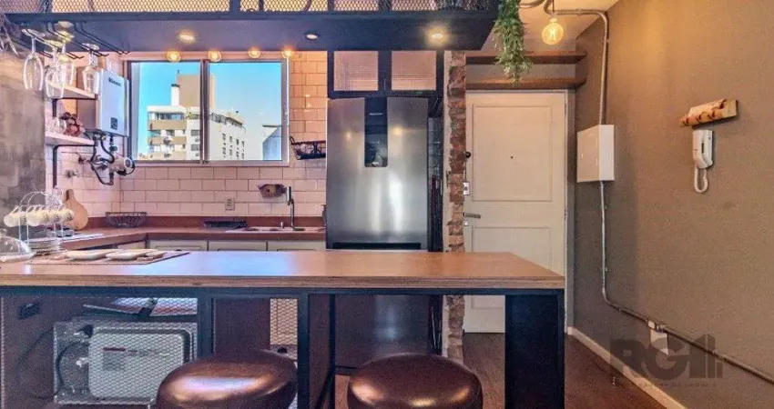 Studio mobiliado para comprar, 1 vaga, no bairro Rio Branco.