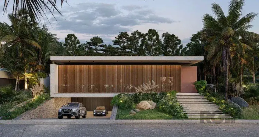 A casa conta com 434m2 de área construída, mas com um aproveitamento total dos 1.012m2 do lote