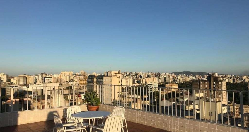 Apto com 01 dormitório , Terraço coletivo com linda vista .