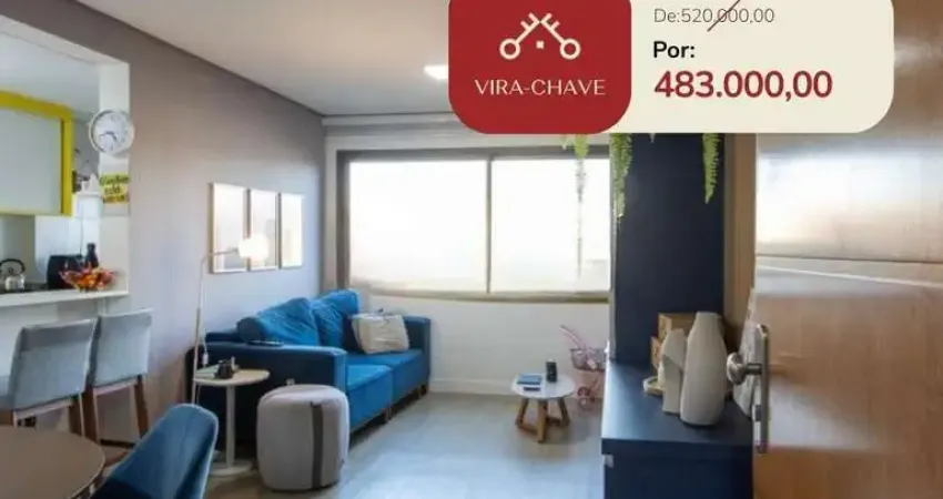 Apartamento de 62m², 2 dormitórios com suíte, churrasqueira, vaga coberta, infraestrutura completa, na zona sul de porto alegre.