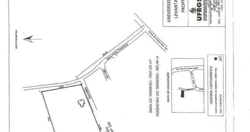 Terreno residencial com 7.657,03 m² no Bairro pitinga- Porto Alegre