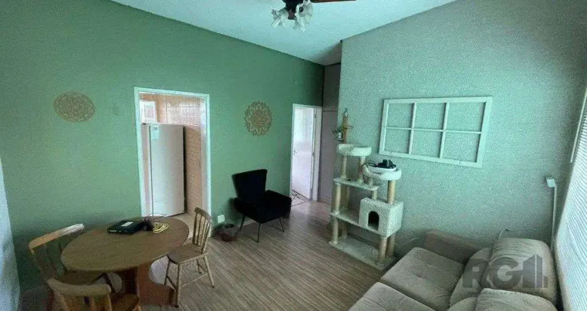 Apartamento 1 dormitório 40m² mobiliado com eletrodomésticos.