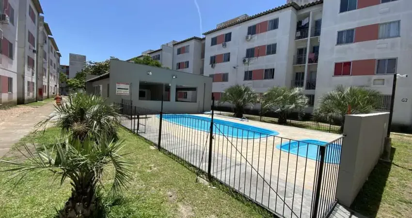 Apartamento com piscinas, churrasqueira e sacada por r$117 mil