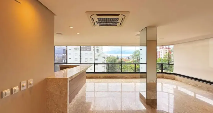 Apartamento com lareira | churrasqueira | 3 suítes | bairro petrópolis