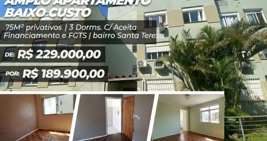 Apartamento com 3 quartos à venda na Rua Banco da Província, --, Santa Tereza, Porto Alegre