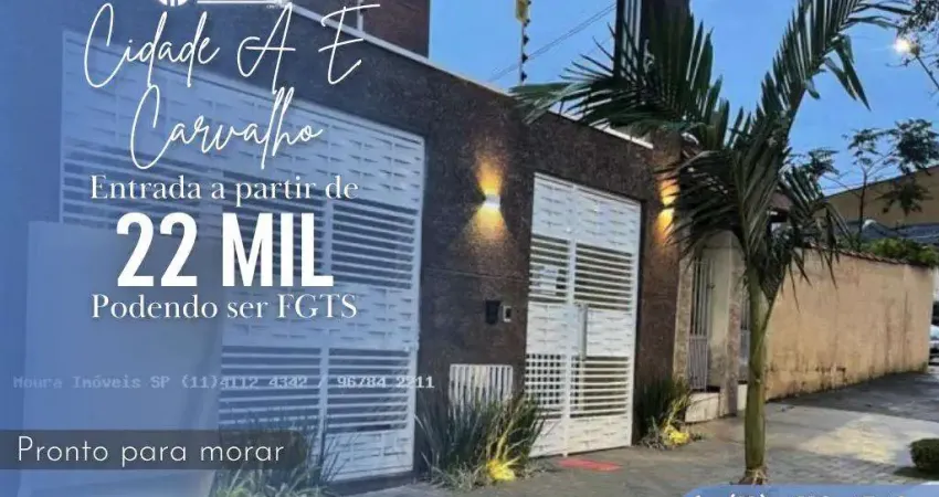 Casa Sobreposta para Venda em São Paulo, Cidade A E Carvalho, 2 dormitórios, 1 banheiro