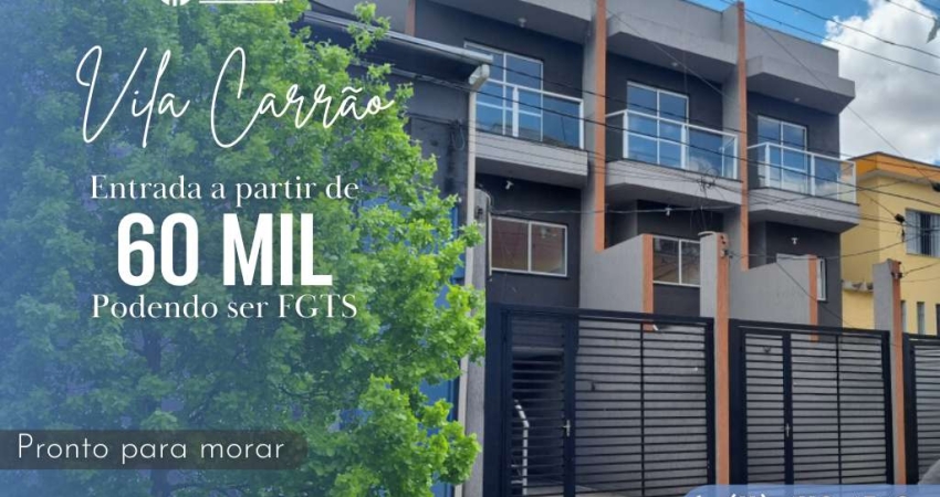 Sobrado para Venda em São Paulo, Vila Carrão, 3 dormitórios, 1 suíte, 3 banheiros, 2 vagas