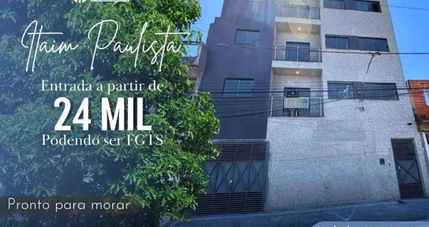 Apartamento para venda em são paulo, itaim paulista, 2 dormitórios, 1 banheiro, 1 vaga