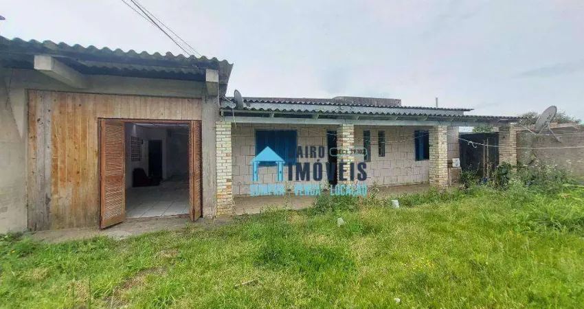 São duas casas em um amplo terreno, boa localização à venda por r$ 165.000 - centro - balneário pinhal/rs