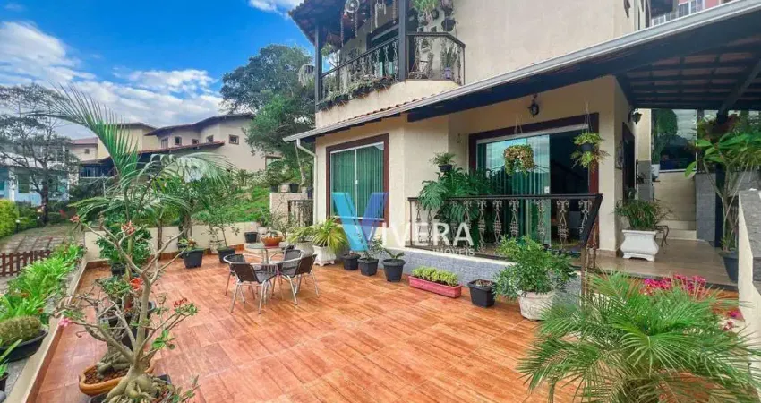 Casa com 4 dormitórios à venda, 178 m² por r$ 764.000,00 - vargem grande - teresópolis/rj