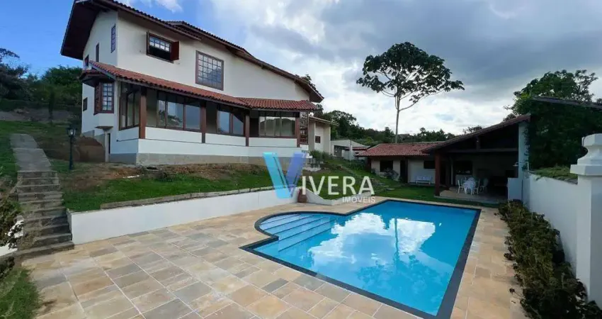 Casa com 4 dormitórios, 466 m² - venda por r$ 2.690.000,00 ou aluguel por r$ 11.022,01/mês - albuquerque - teresópolis/rj