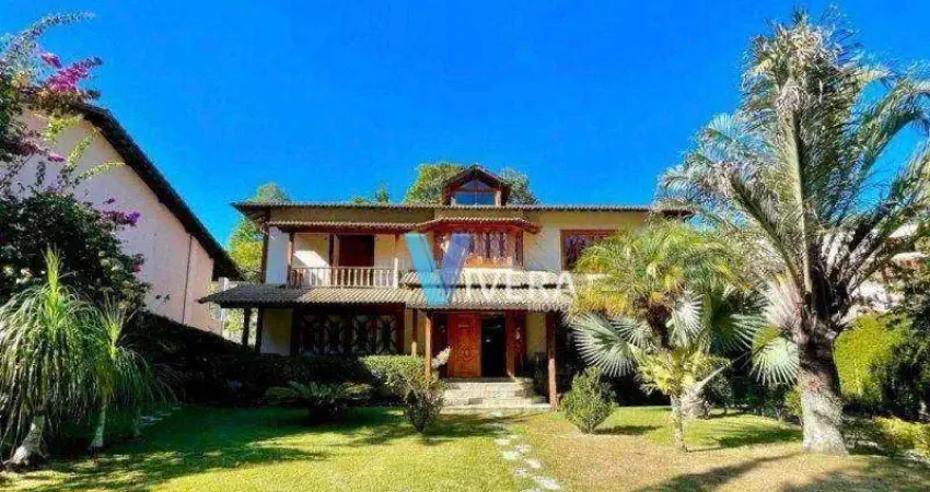 Casa com 5 dormitórios, 600 m² - venda por r$ 2.999.000,00 ou aluguel por r$ 20.520,00/mês - quebra frascos - teresópolis/rj