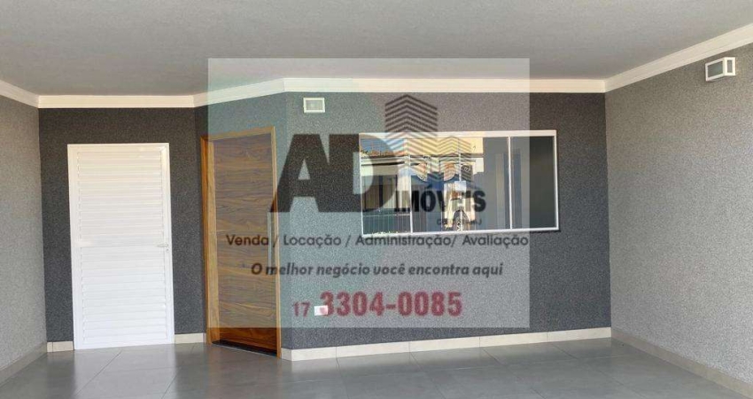 Casa para Venda em Mirassol, Residencial Regissol II, 2 dormitórios, 1 suíte, 3 banheiros, 2 vagas
