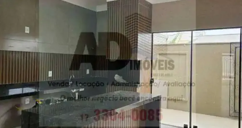 Casa para Venda em Mirassol, Residencial Mais Parque Mirassol, 3 dormitórios, 1 suíte, 2 banheiros, 2 vagas