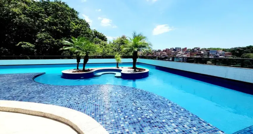 APARTAMENTO QUARTO E SALA NASCENTE VARANDA PISCINA 2 GARAGENS À VENDA EM ONDINA!