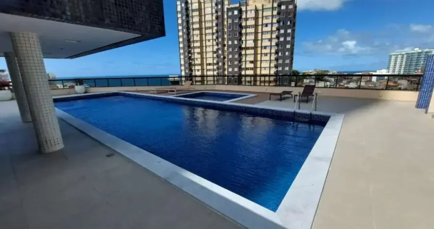 Apartamento quarto sala nascente total andar alto piscina garagem à venda no rio vermelho!
