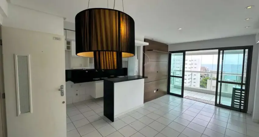 Apartamento vista mar nascente 2 quartos suíte varanda piscina garagens à venda na barra!