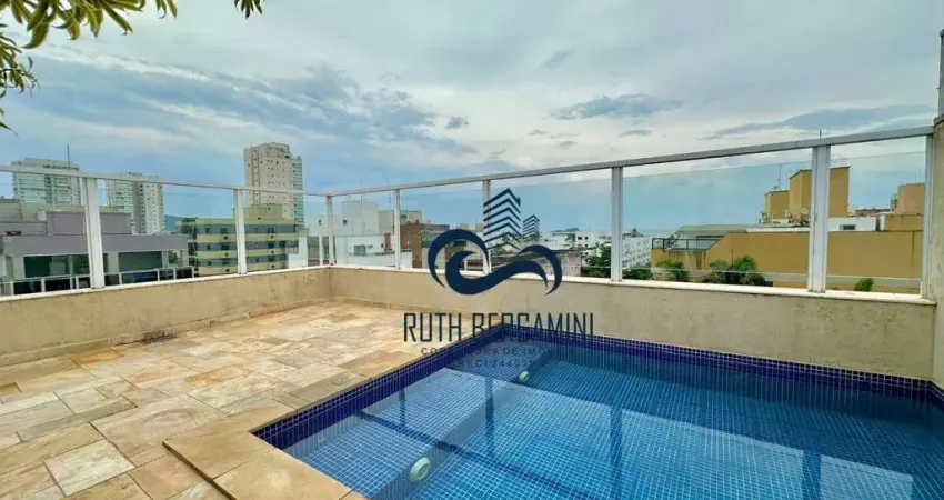 Cobertura com 4 dormitórios à venda - praia da enseada - guarujá/sp