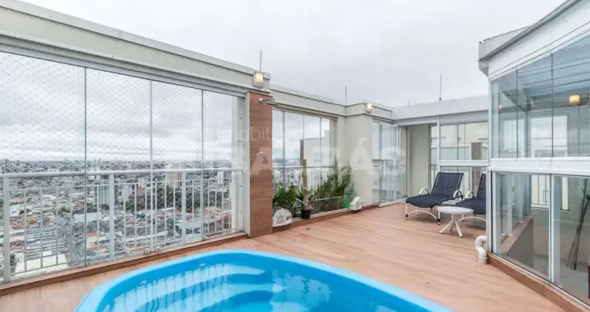 Cobertura penthouse linear mobiliada no coração do tatuapé
