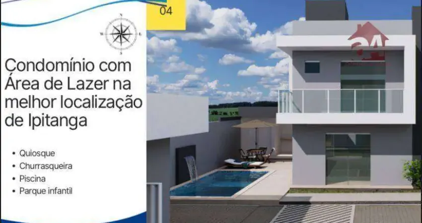 Casas duplex com 3 dormitórios à venda a partir de R$ 599.000 - Ipitanga - Lauro de Freitas/BA