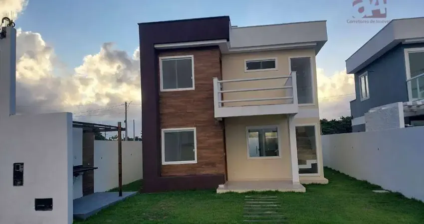 Oportunidade: casa duplex 3 suítes, em condomínio fechado com lazer completo, em arembepe