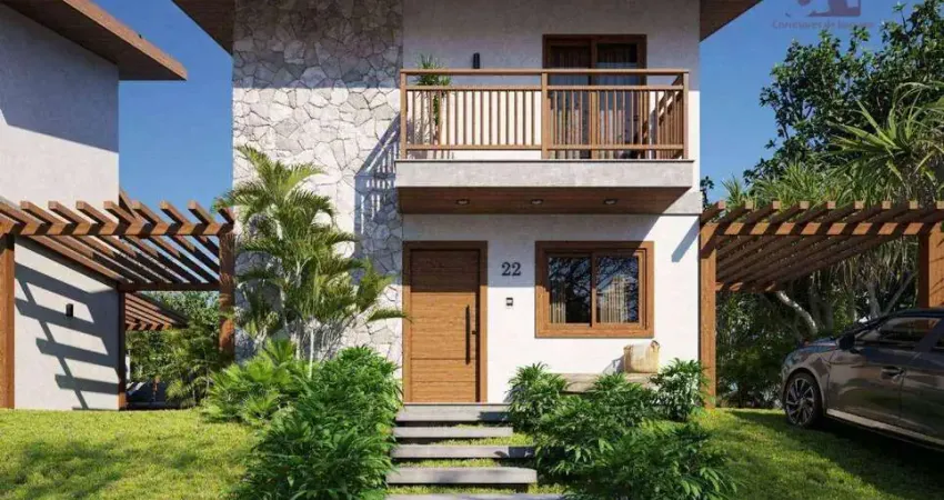 Lançamento praia do forte - casas duplex 108 m² - praia do forte - mata de são joão/ba