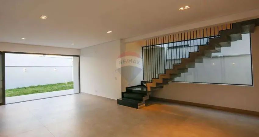 Sobrado novo para locação, com esquadrias em aço, em condomínio fechado, 3 suítes