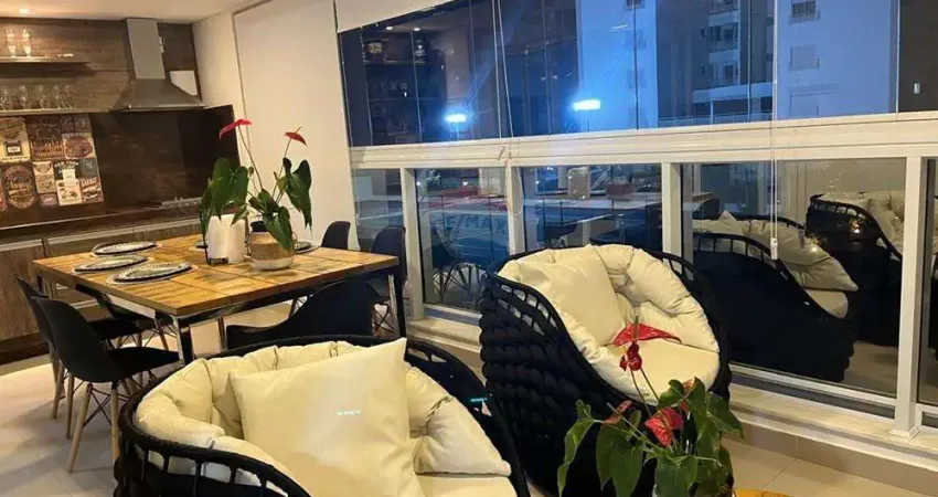 APARTAMENTO MOBILIADO COMPLETO  COM  VARANDA GOURMET E 3 SUITES