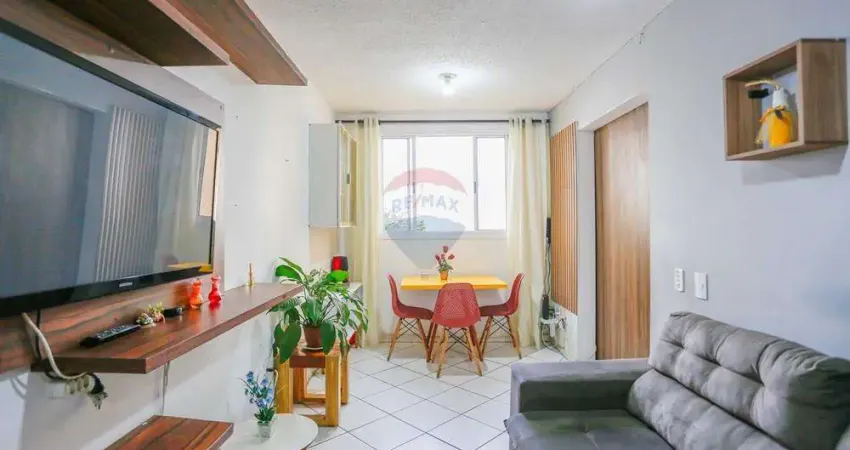 Apartamento 02 quartos, 01 banheiro á venda no condomínio residencial parque da mata, caguaçu - sorocaba sp