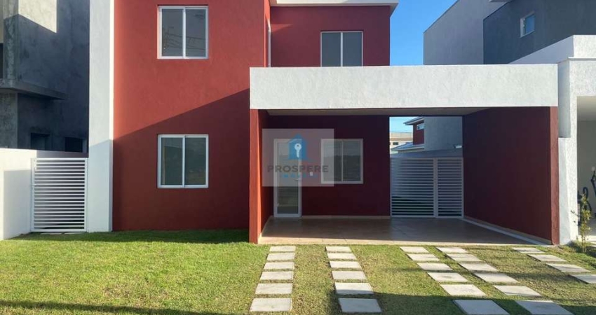Casa Duplex: 3 quartos, 4 banheiros, 2 vagas de garagem, varanda. Condomínio com infraestrutura completa, segurança/portaria 24hrs e lazer.