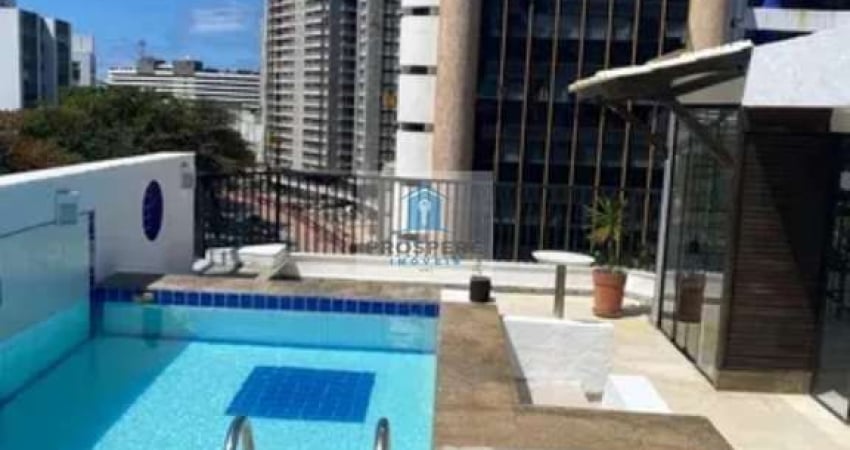 Cobertura com piscina privativa, 3 quartos sendo 2 suítes e 3 vagas de garagem