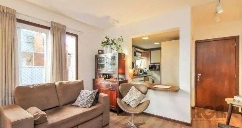 Apartamento no Bairro Auxiliadora de 1 dormitório e 2 vagas