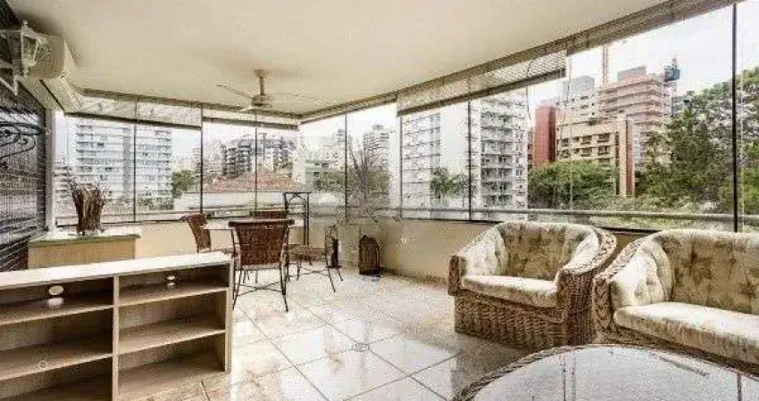 Amplo apartamento com 3 dormitórios, churrasqueira e hidromassagem - 222m² - Pet